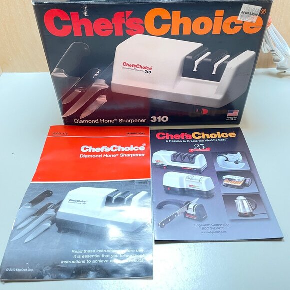 ChefsChoice Diamond Hone Knife Sharpener Model 310 Two-Stage Kitchen & Pocket Kn - Picture 13 of 15